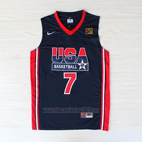 Camiseta USA 1992 Larry Bird #7 Negro